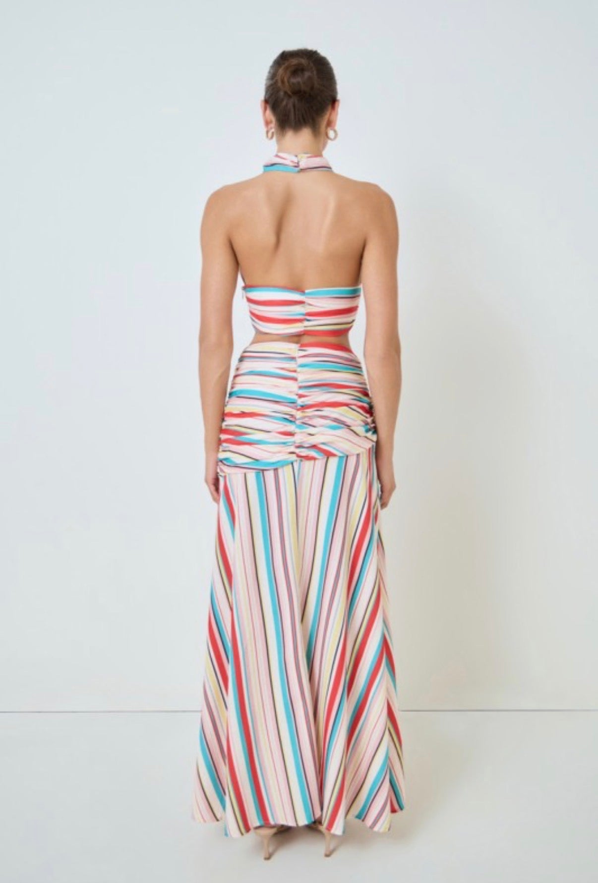 Stripe Top and Skirt Set