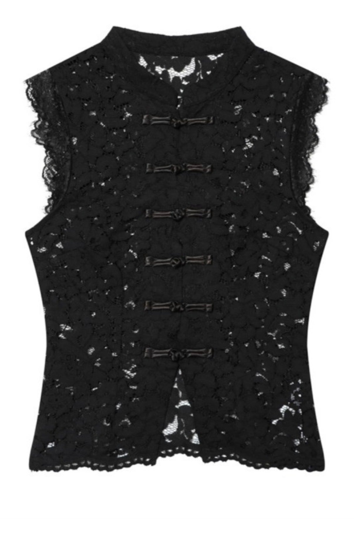 Mandarin Lace Top