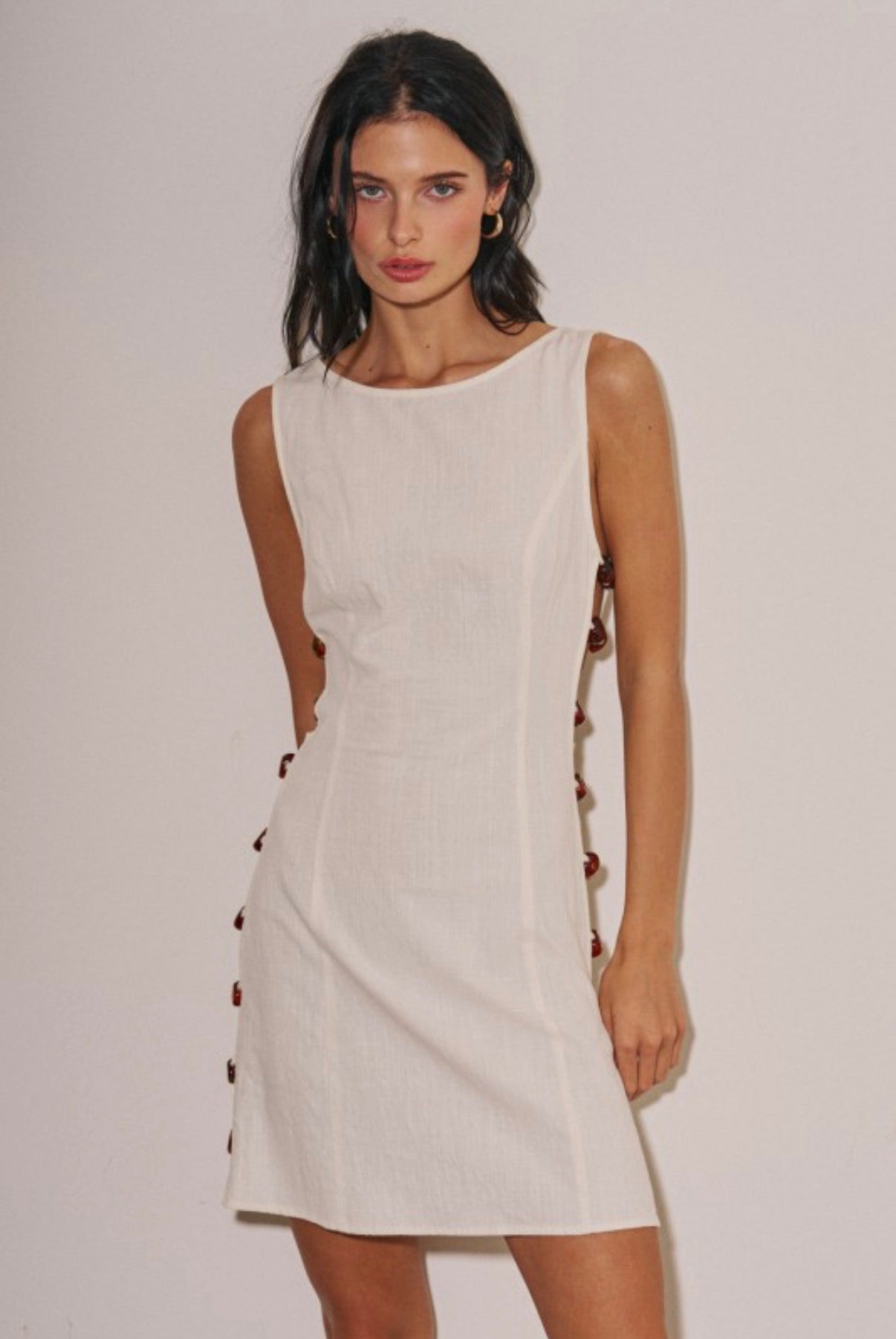 Pre Order Viviana Linen Slit Dress second week of august