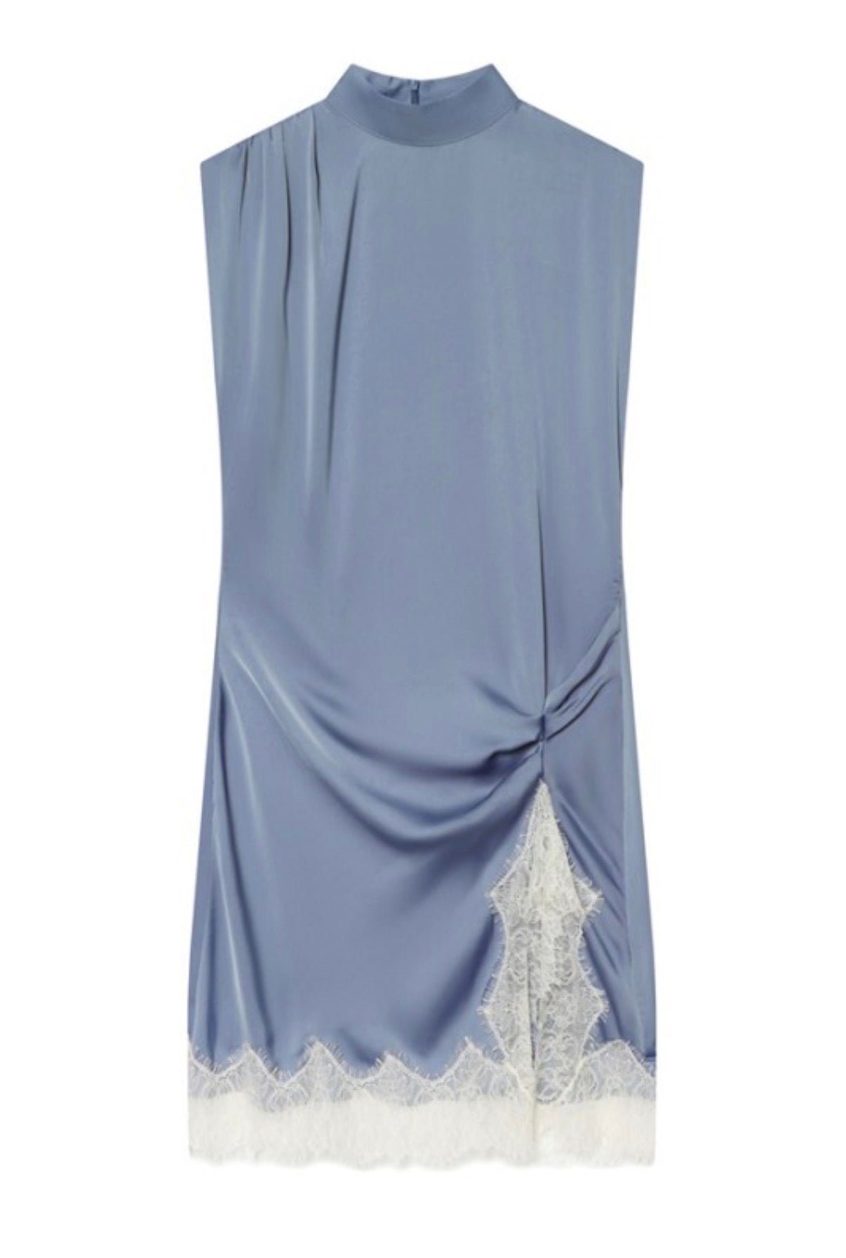 Baby Blue Silk Dress