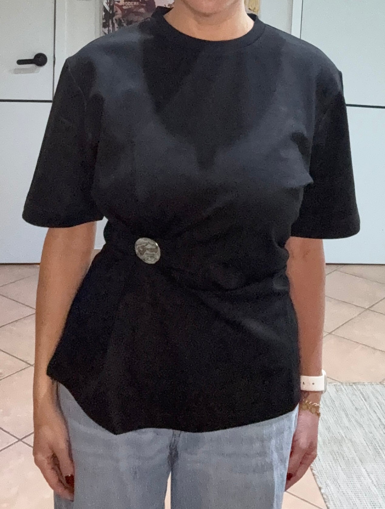 Black Silver Top Final Sale