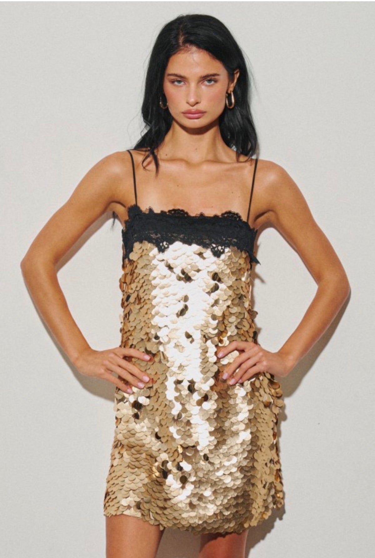 Pre Order ETA 9/30 Lola Lace Sequin Dress
