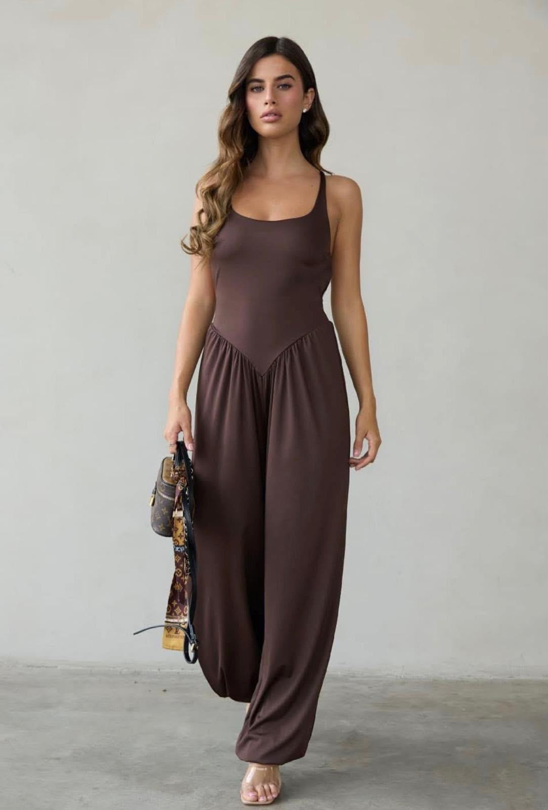 Vero Jumpsuit Pre Order ETA 9/26 Brown