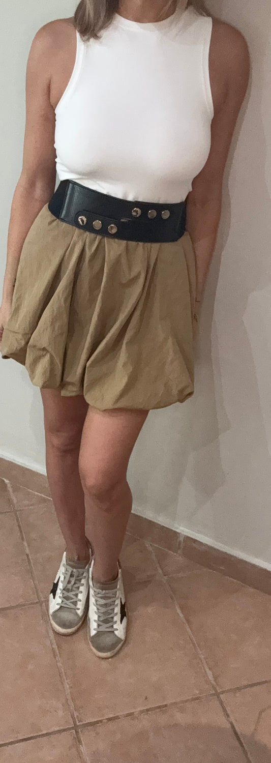 Bubble Skirt Tan Final Sale