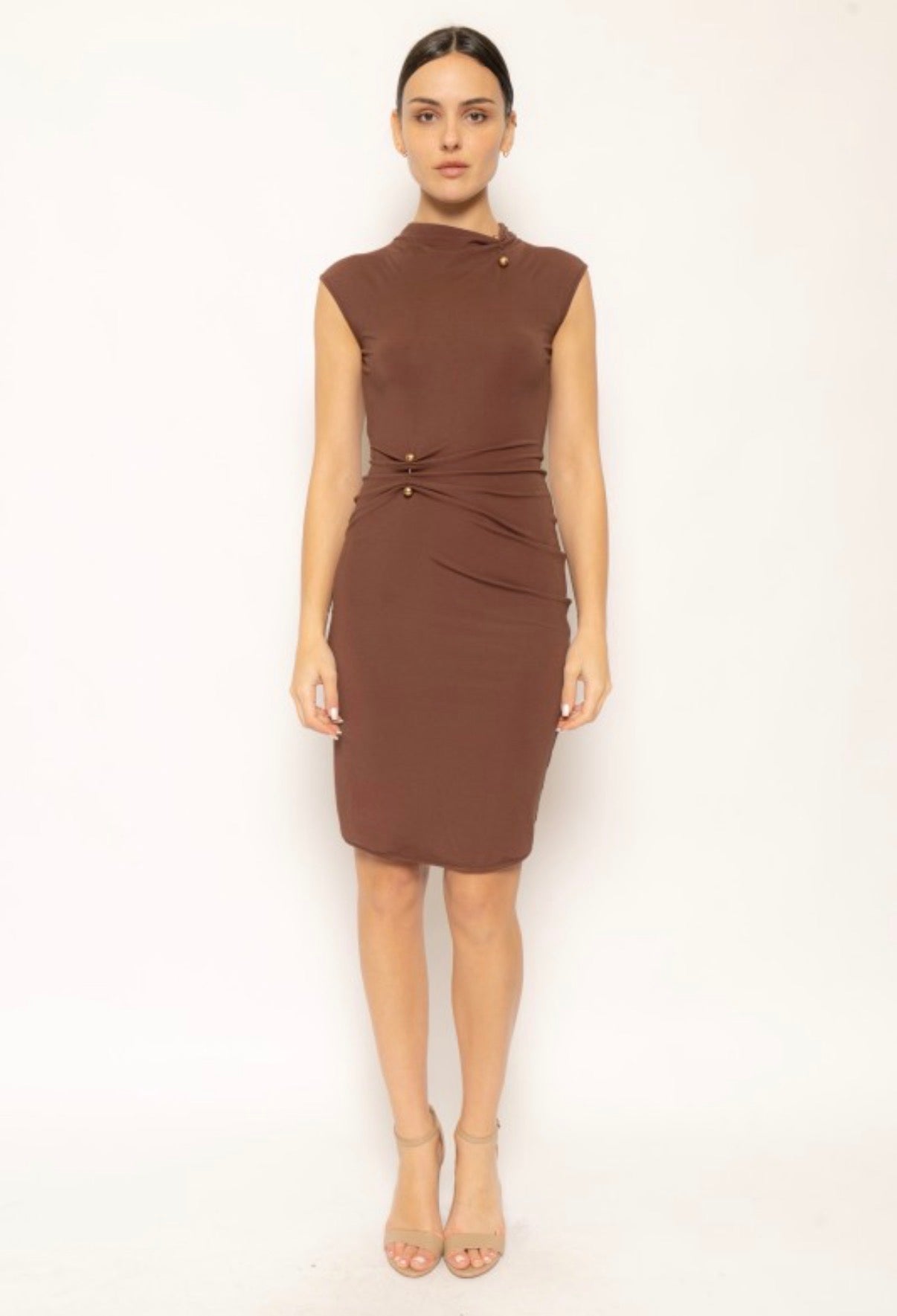 Pre order en July Trim Sleeveless Dress