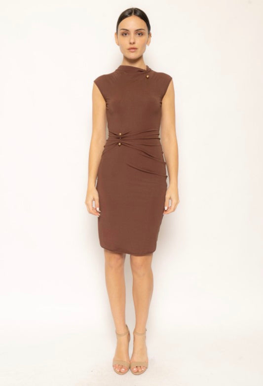 Pre order en July Trim Sleeveless Dress