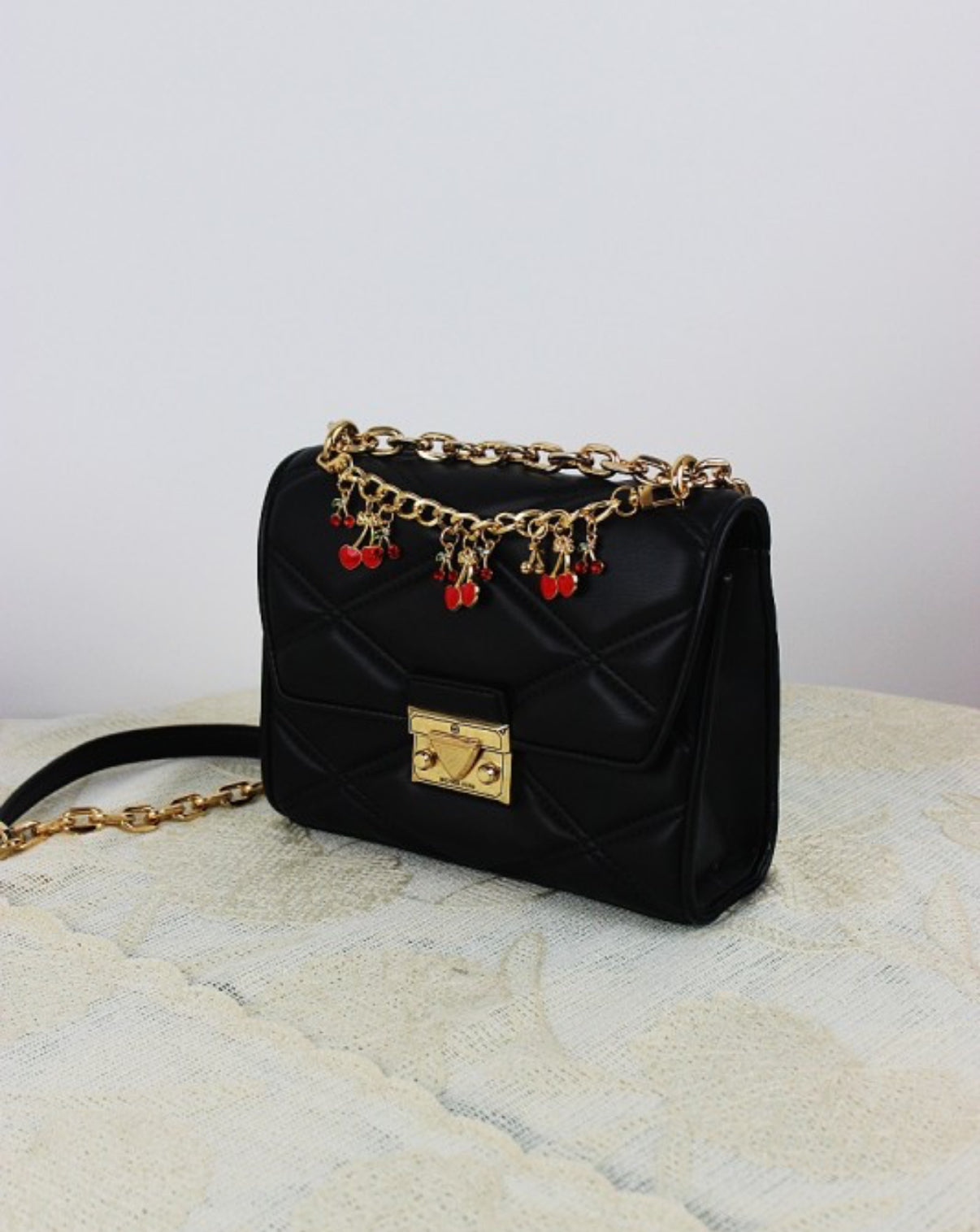 Cherry Bag Charm Chain