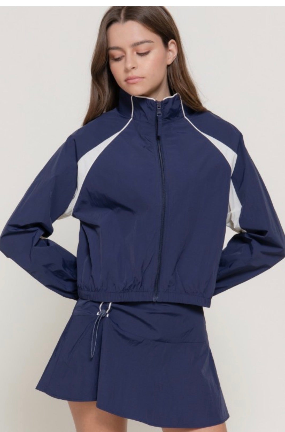 Activewear Jacket and Skort Set