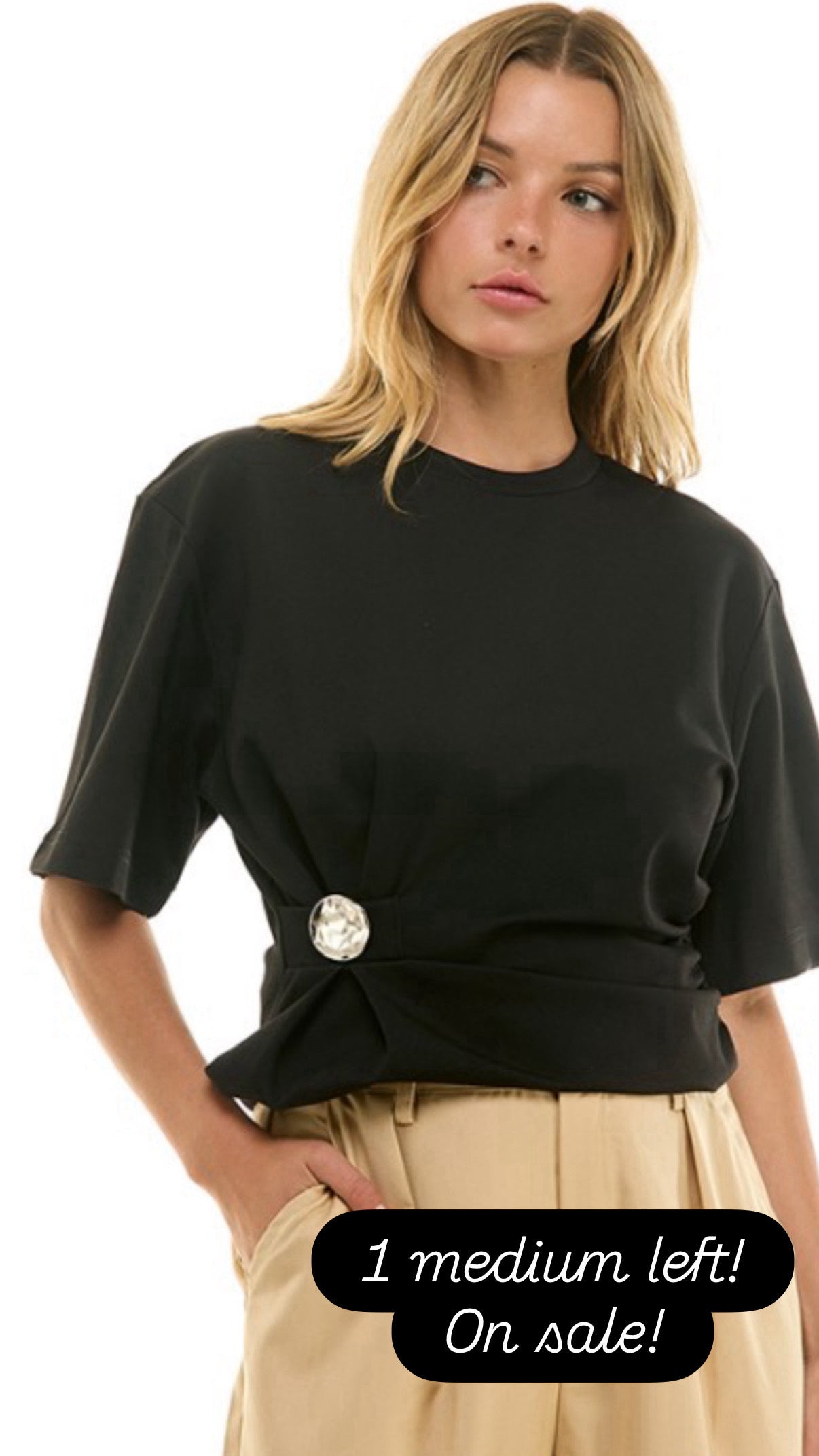 Black Silver Top Final Sale