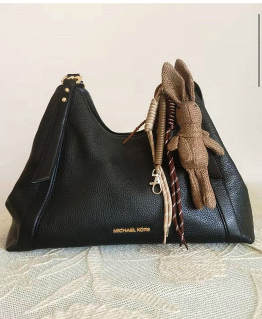 Linen Rabbit Bag Charm- Lucky Talisman