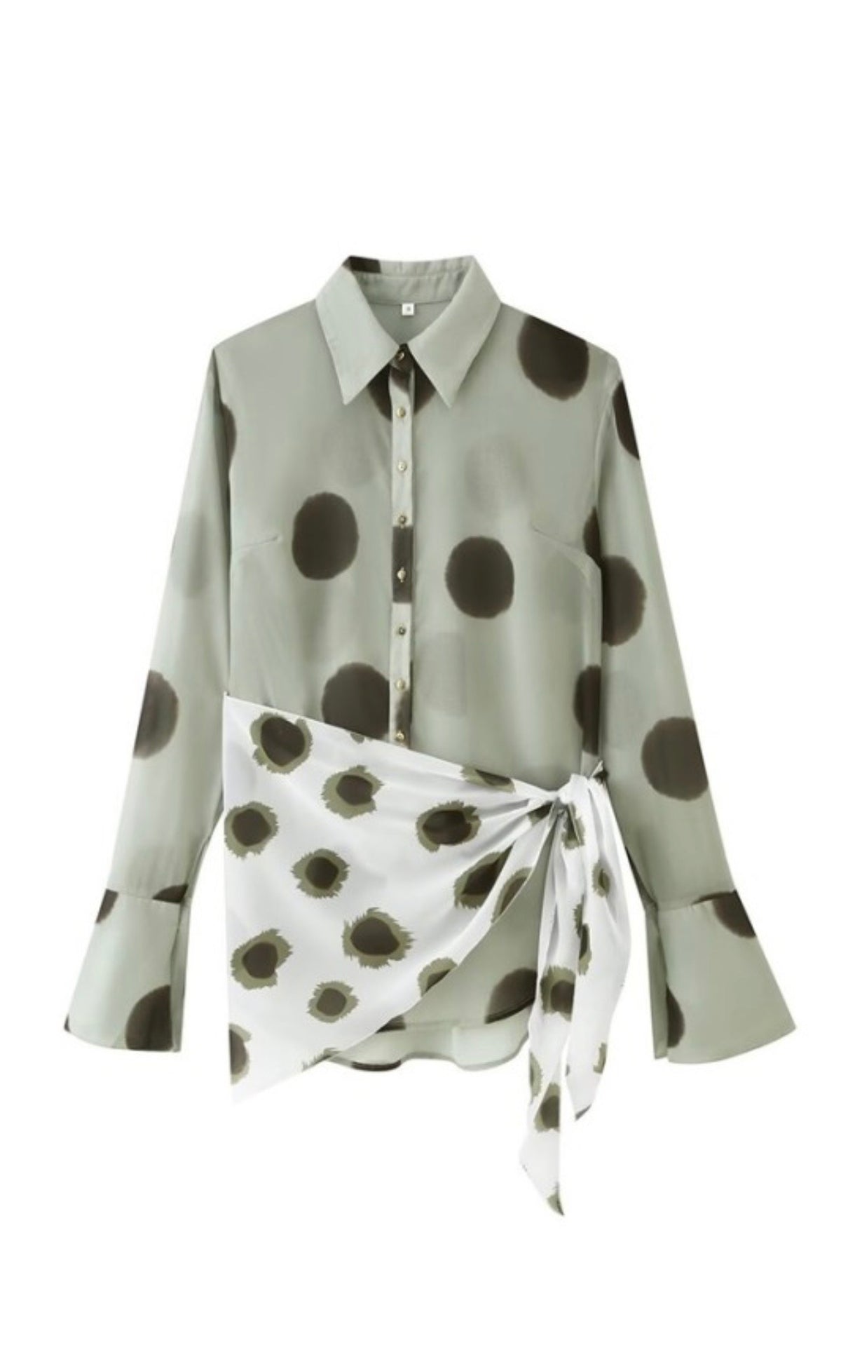 Wrap Mini Shirt Dress Pre Order ETA 10/01 Green