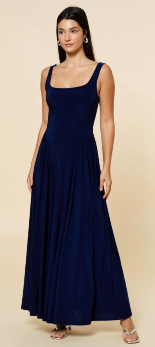 Lala Navy Maxi Dress
