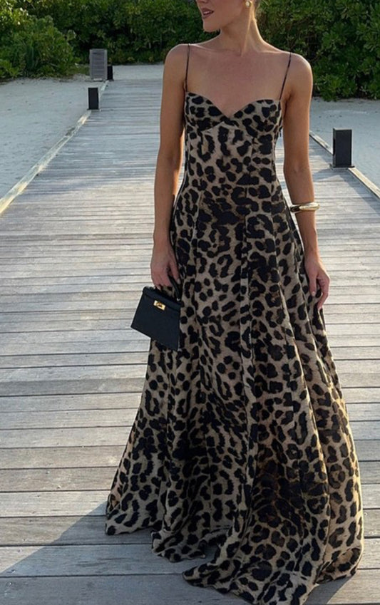 Pre Order Maxi Leopard Dress