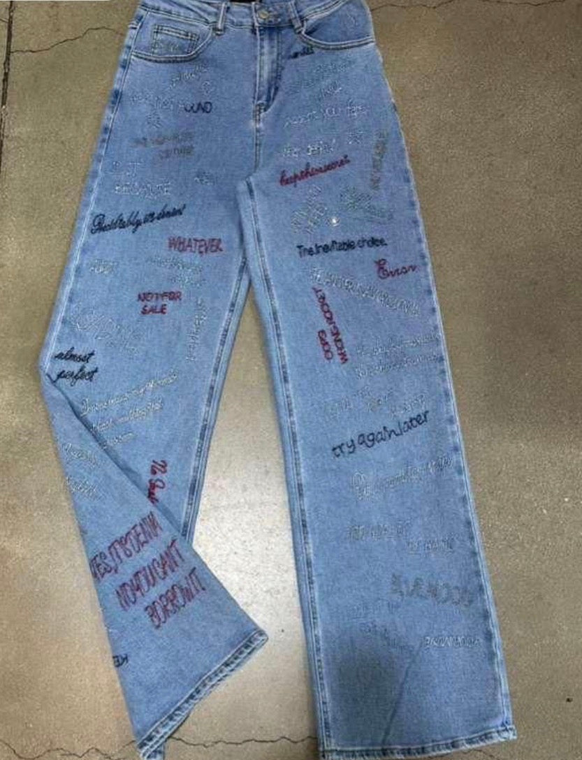 Embellish Stretchy Denim