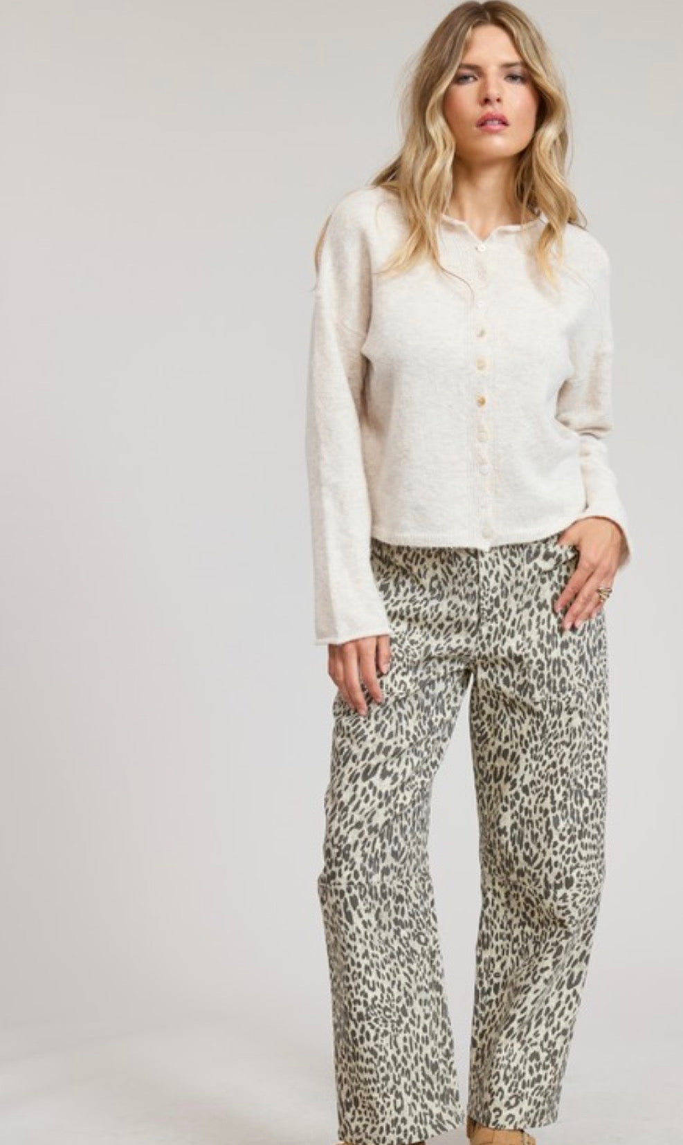 Beige Cardigan Final Sale