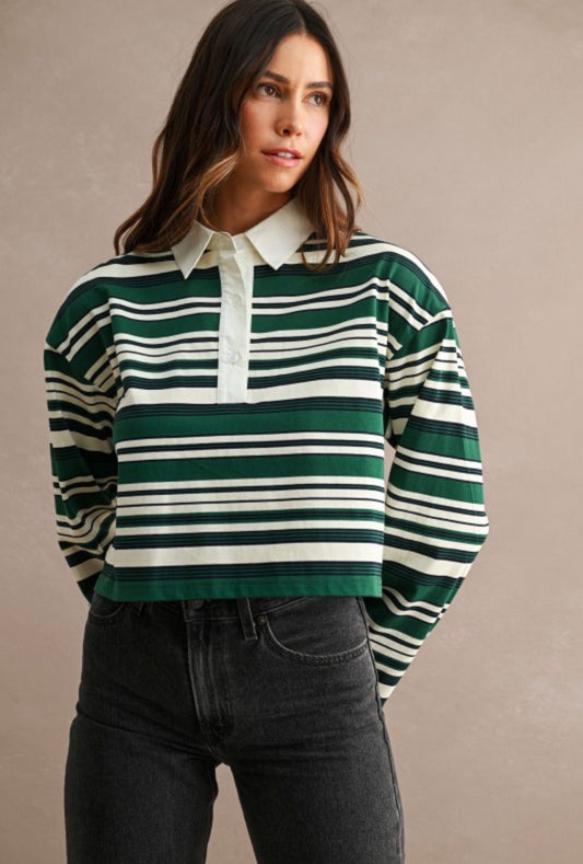 Long Sleeve Sweater Top Green