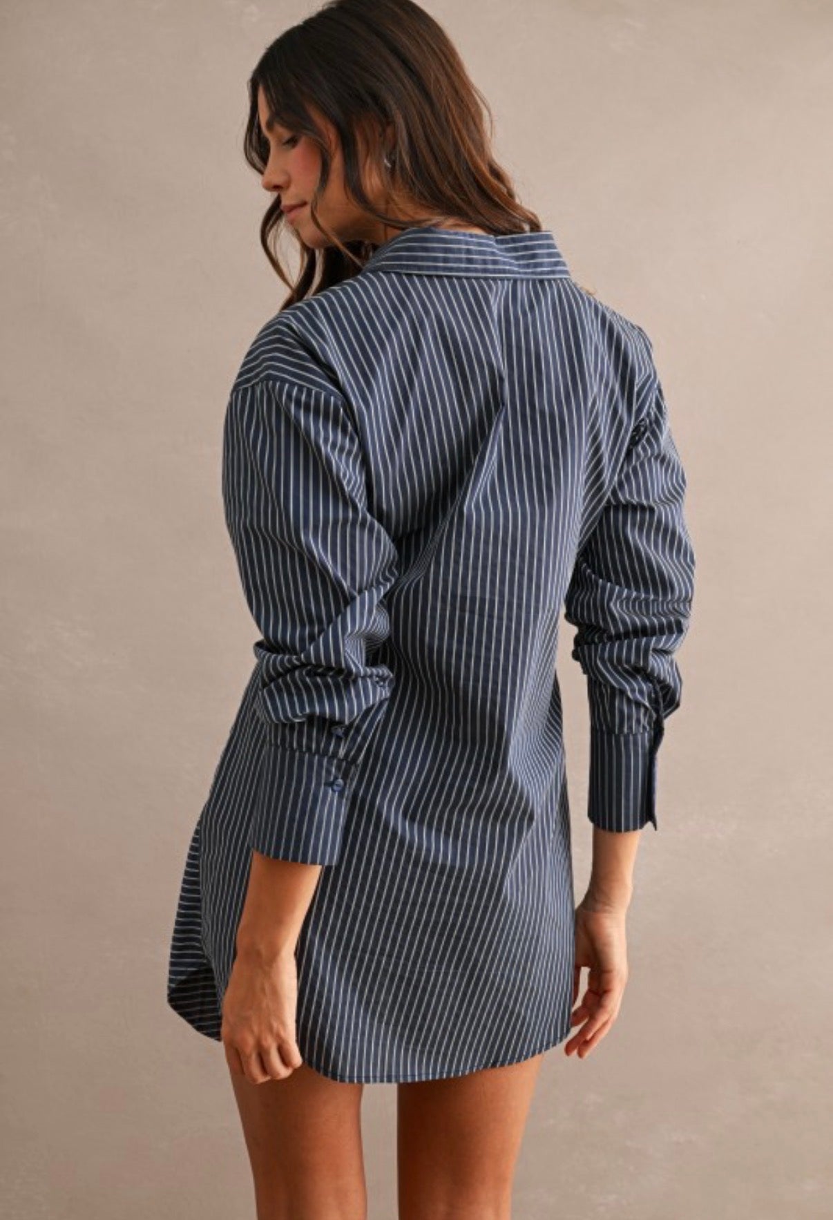 Stripe Shirt Dress