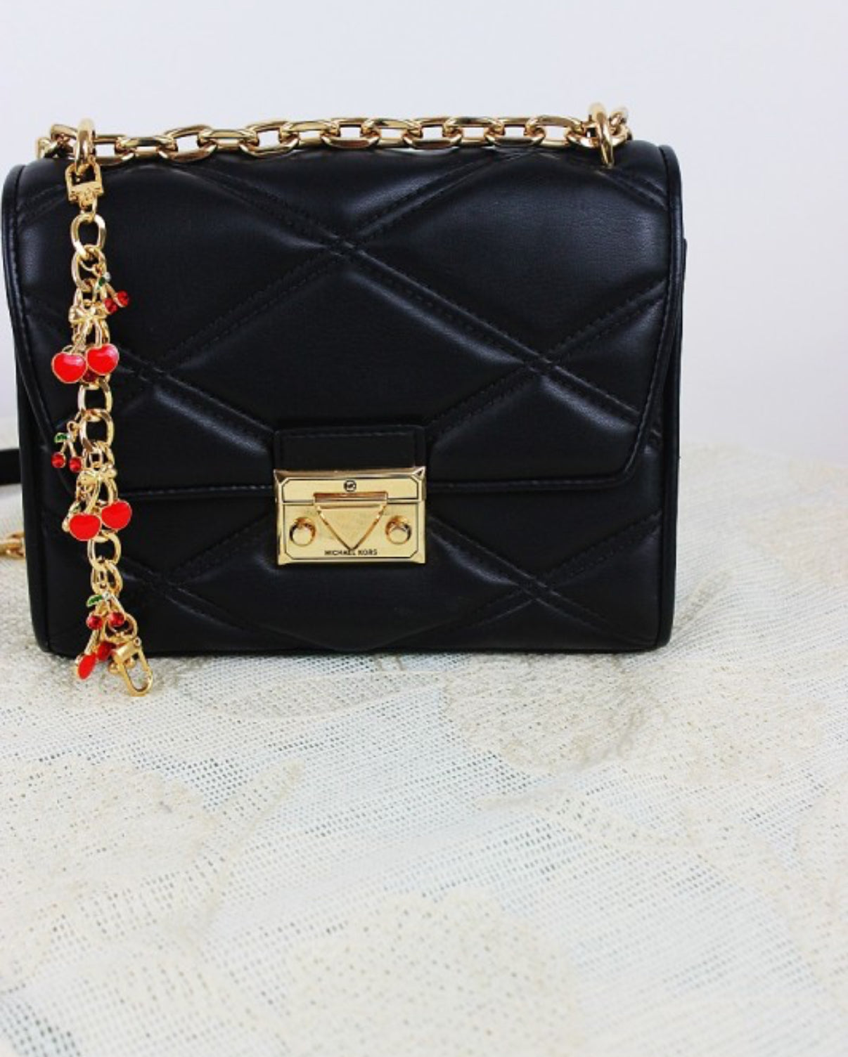 Cherry Bag Charm Chain
