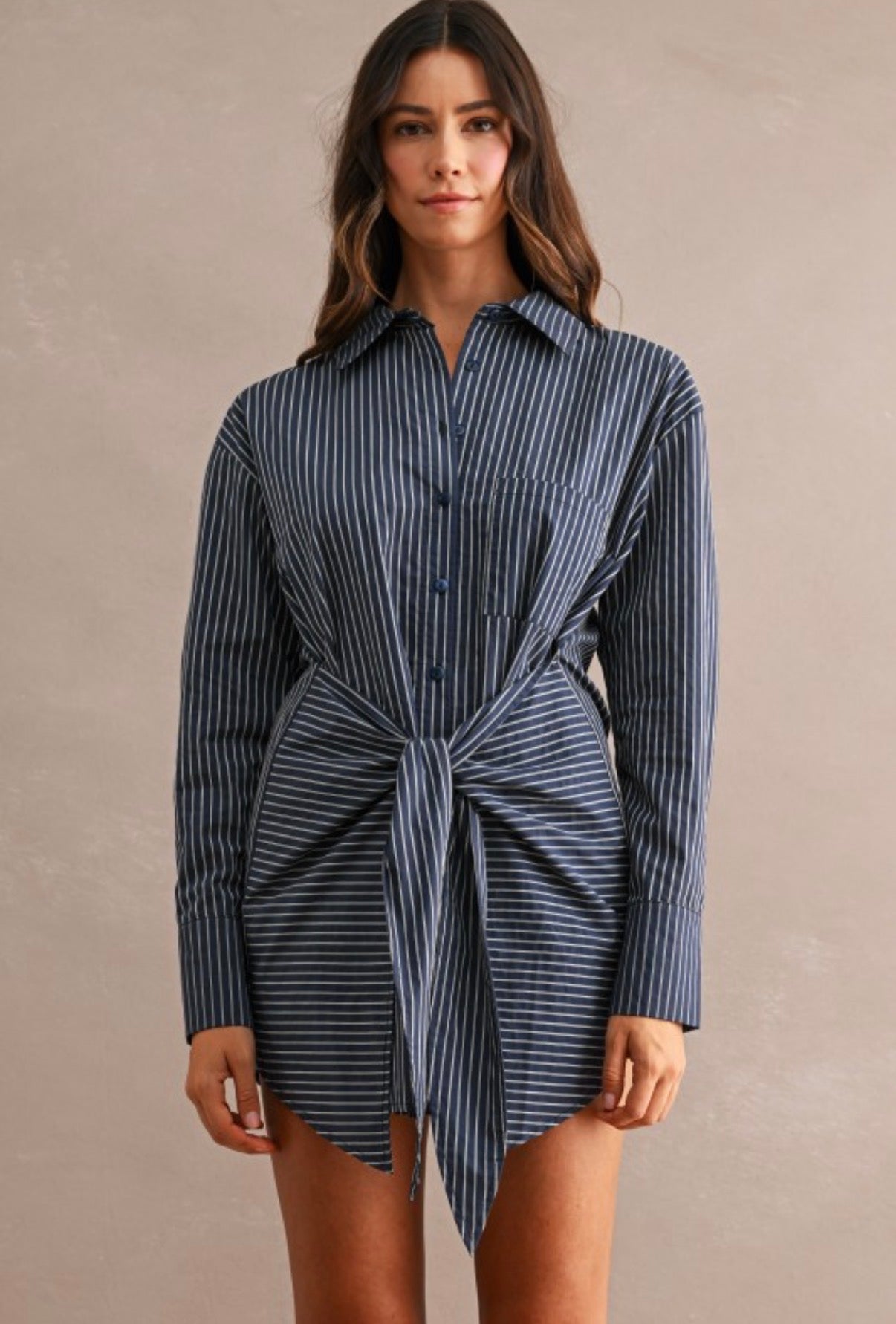 Stripe Shirt Dress