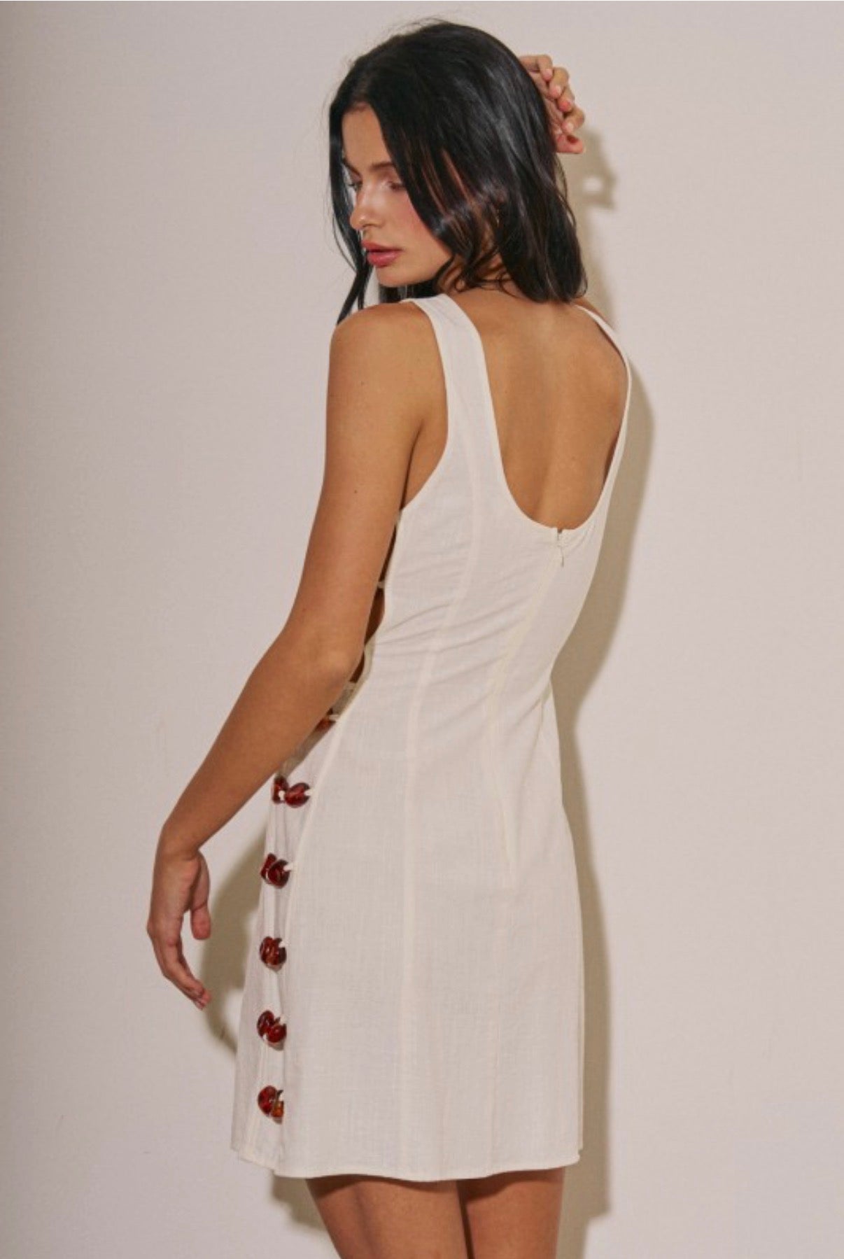 Pre Order Viviana Linen Slit Dress second week of august