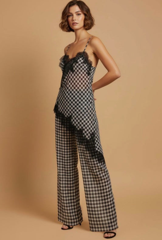 Black Pre Order Gingham Set early august