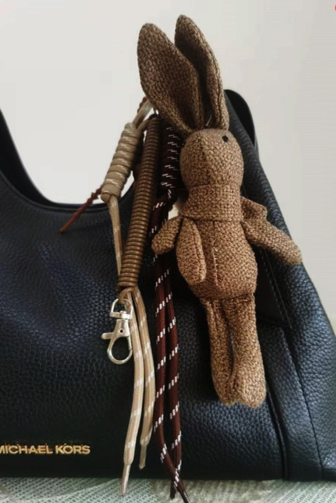 Linen Rabbit Bag Charm- Lucky Talisman