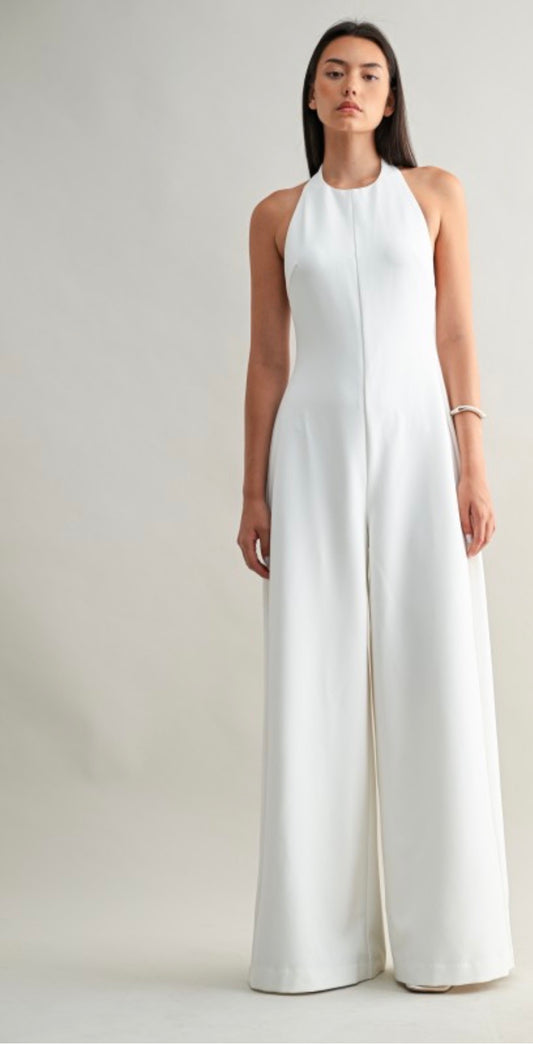 Halter Neckline Jumpsuit