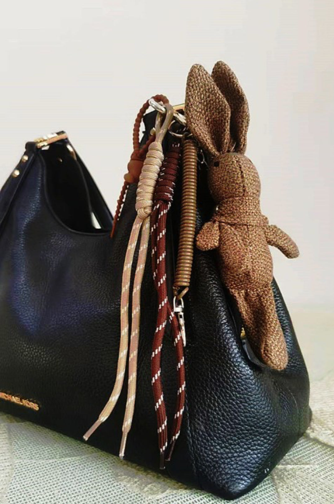 Linen Rabbit Bag Charm- Lucky Talisman