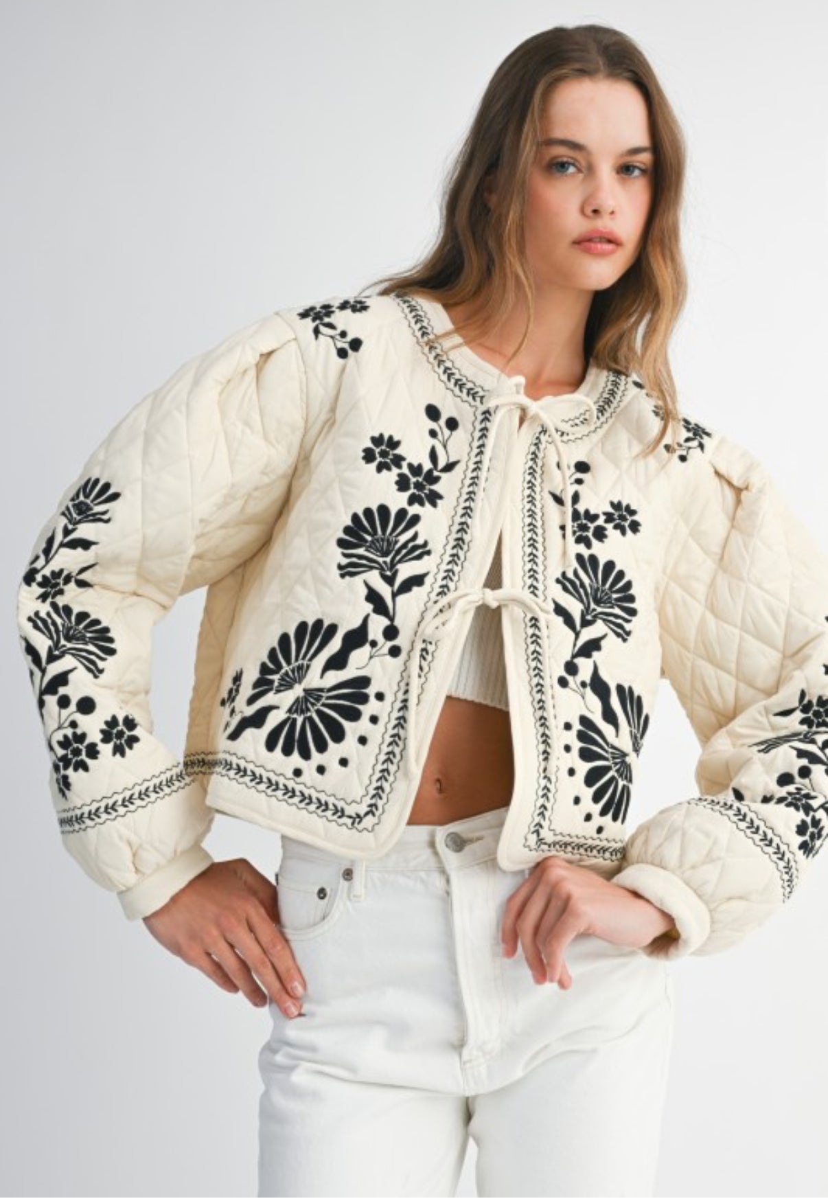 Floral Quilted Jacket- Final Sale