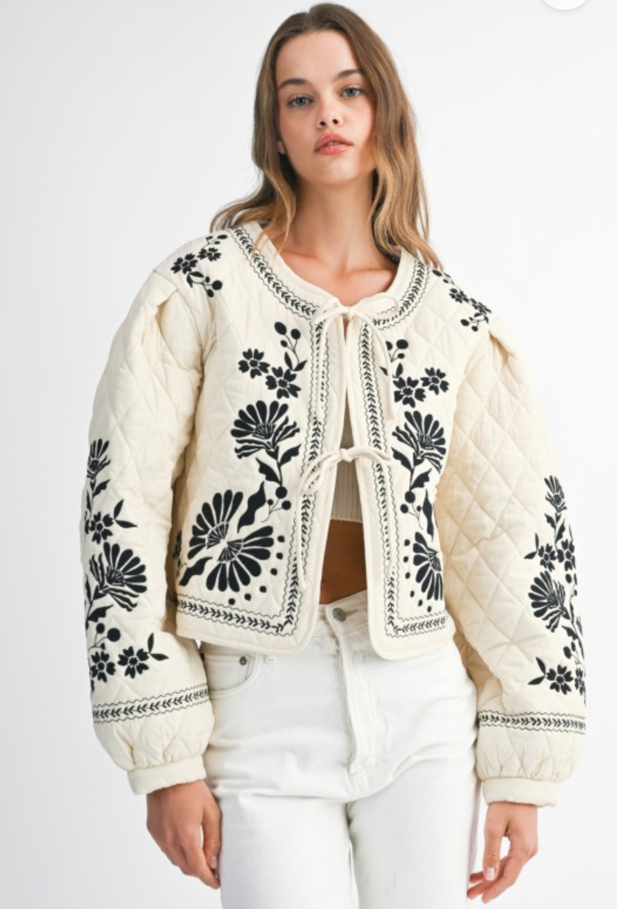Floral Quilted Jacket- Final Sale