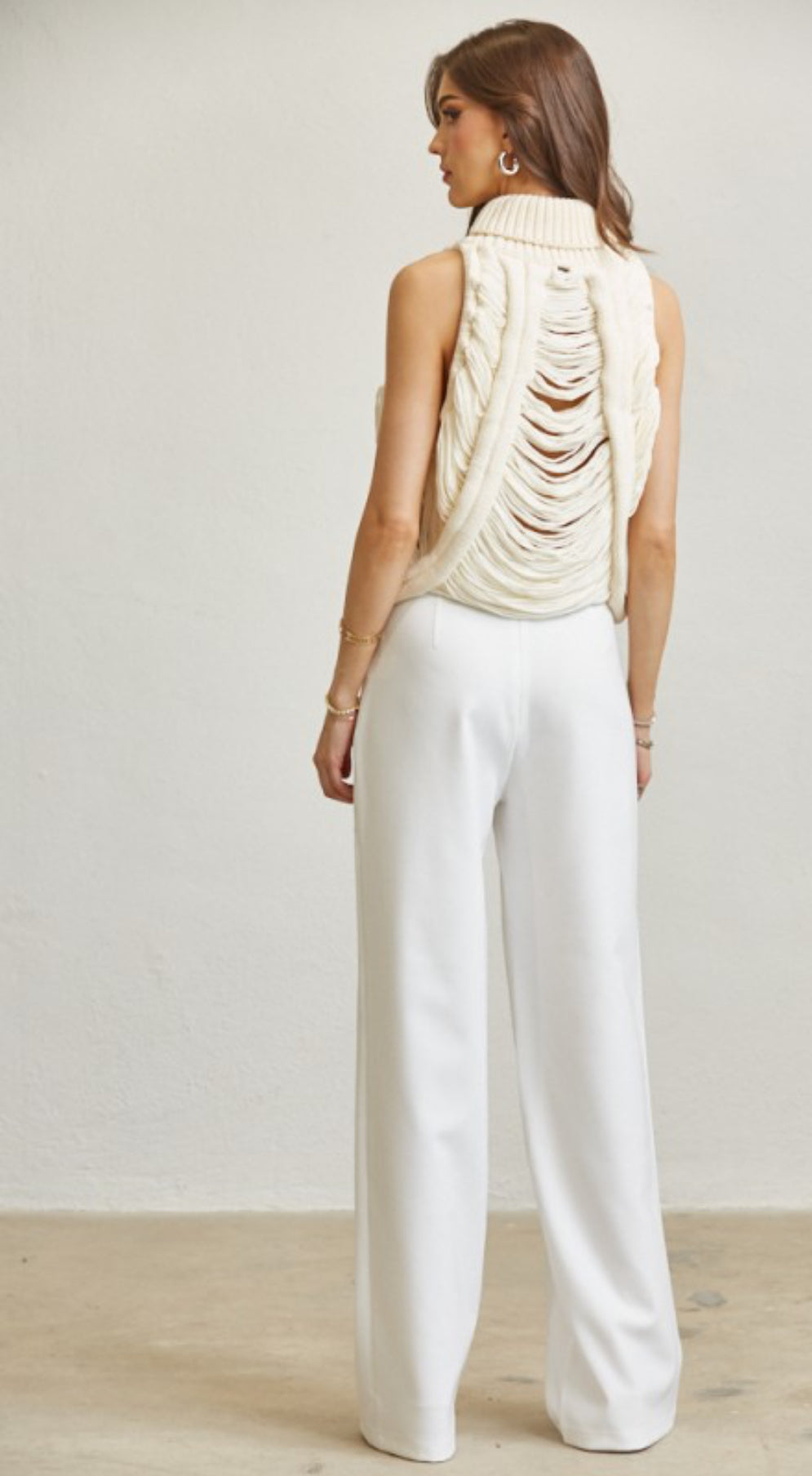 Rib Knit Turtleneck Top