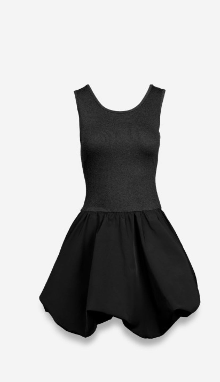 Bubble Dress in Beige and Black Final Sale