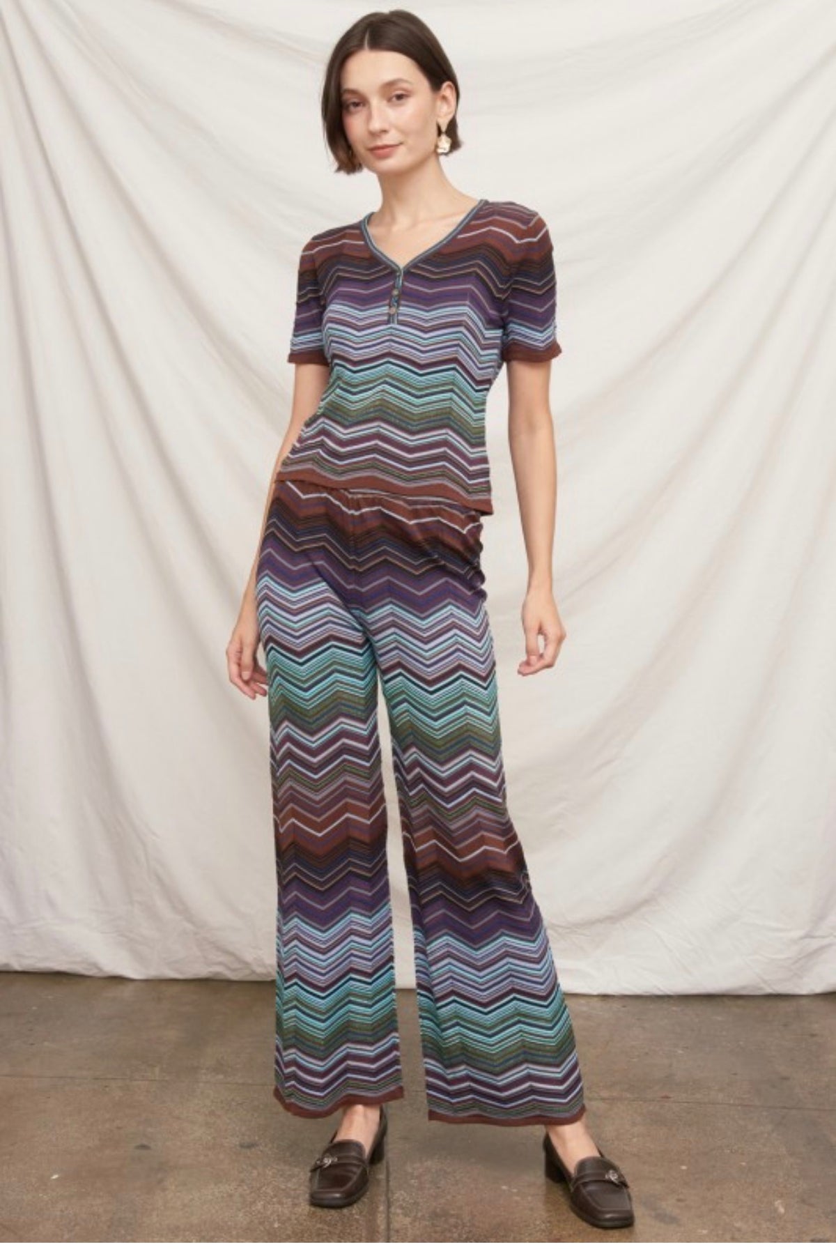 Mari Waves Top and Pant Set